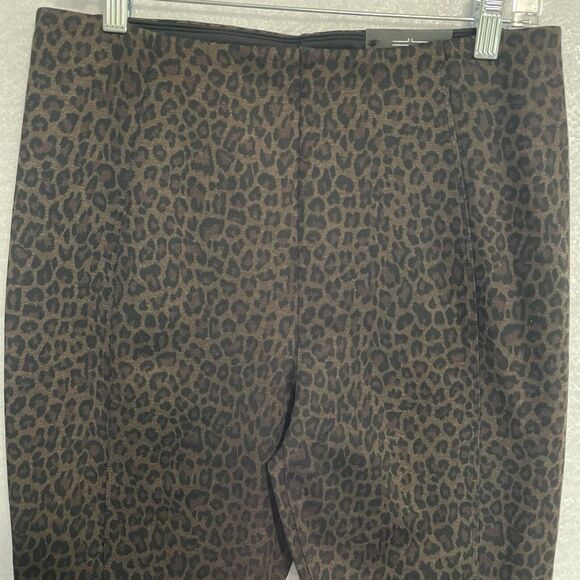 Liverpool REESE Pull On Legging 12/31 P Petite Brown Black Cheetah Slimming NEW - Picture 3 of 11